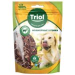 Triol мраморные кубики из говядины лакомство для собак