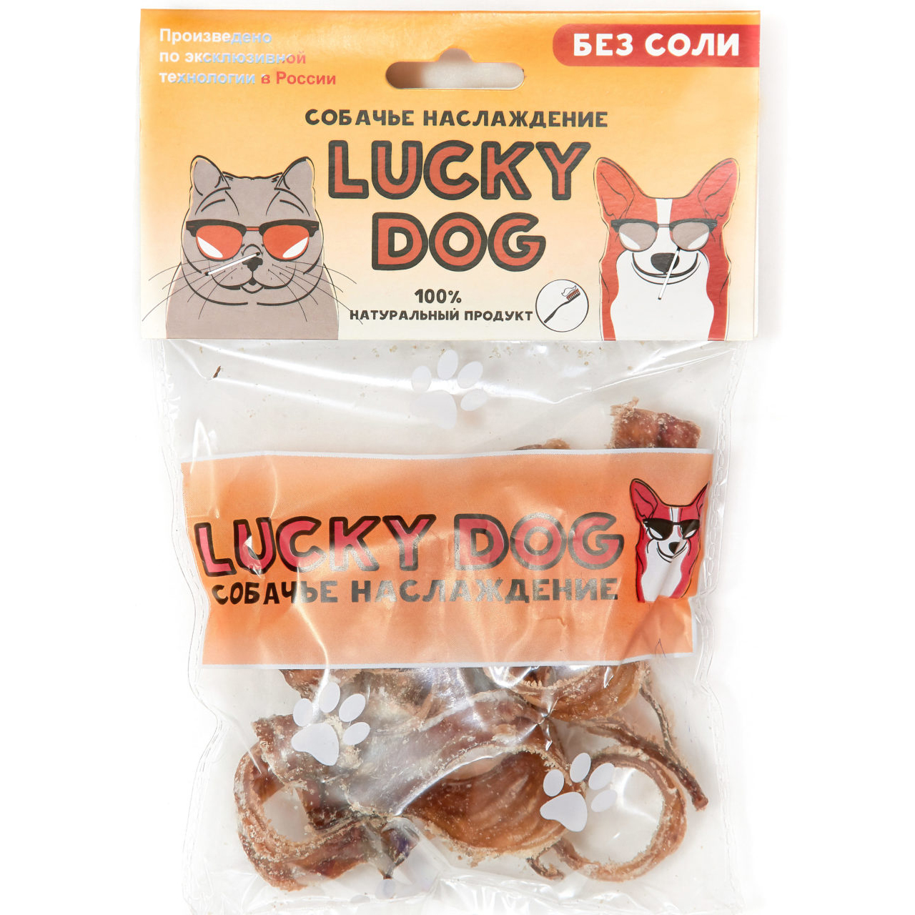 35 Lucky Dog трахея говяжья натуральное лакомство для собак — изображение 1