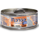 Monge Cat Natural консервы для кошек тихоокеанский тунец с лососем