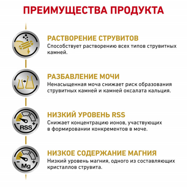 Royal Canin Urinary S/O LP Feline Корм сухой диетический для взрослых кошек при мочекаменной болезни — изображение 4