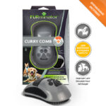 FURminator Расческа резиновая Curry Comb зубцы 5 мм — изображение 2
