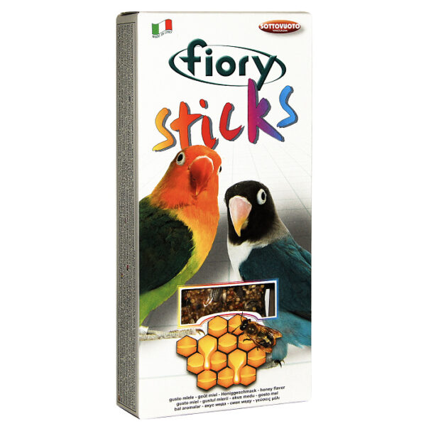 FIORY палочки для средних попугаев Sticks с медом 2х60 г — изображение 2
