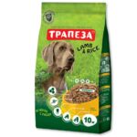 Трапеза сухой корм для взрослых собак во вкусом ягненка с рисом, 10 кг