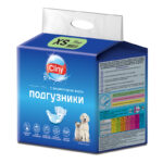 Cliny подгузники для собак и кошек 2–4 кг (размер XS),11 шт