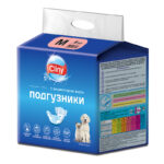 Cliny подгузники для собак и кошек 5–10 кг (размер M), 9 шт