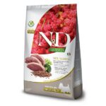 N&D QUINOA DOG DUCK, BROCCOLI & ASPARAGUS NEUTERED Adult Mini Беззерновой корм для взрослых стерилизованных собак мелких пород Утка с Киноа, Брокколи и Спаржей