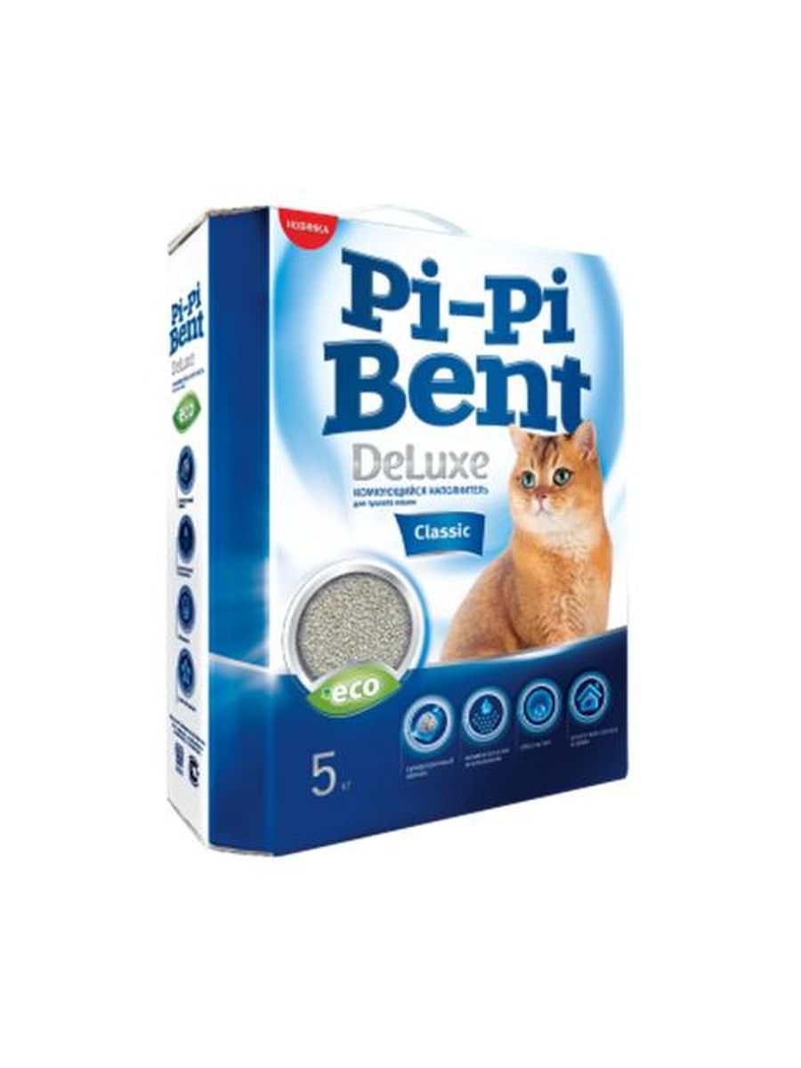 1 Pi-Pi-Bent DeLuxe Classic Наполнитель для кошачьего туалета — изображение 1