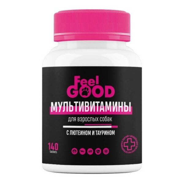 Мультивитамины FeelGOOD с лютеином и таурином для взрослых собак, таблетки — изображение 2