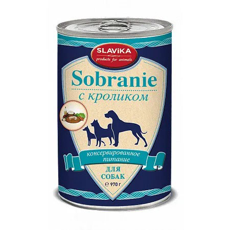8 Slavika Sobranie для взрослых собак с кроликом — изображение 1