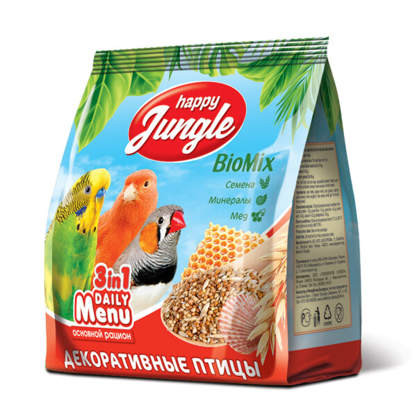 Happy Jungle корм для декоративных птиц, 350 гр — изображение 2