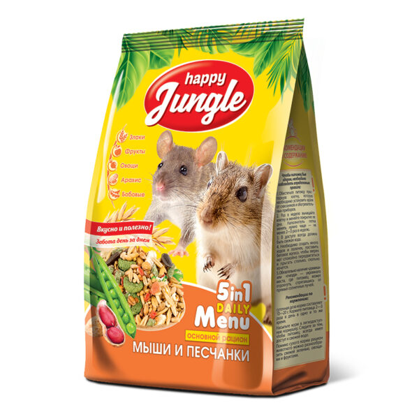 Happy Jungle корм для песчанок и мышей, 400 гр — изображение 2