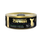 Четвероногий гурман Golden line консервы для щенков со вкусом кролика и цыпленка