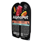 AlphaPet Superpremium влажный корм для собак с чувствительным пищеварением телятина и тыква — изображение 3