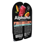 AlphaPet Superpremium влажный корм для собак с чувствительным пищеварением телятина и тыква — изображение 4