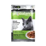 ProBalance Adult Sensitive влажный корм для кошек с чувствительным пищеварением в соусе