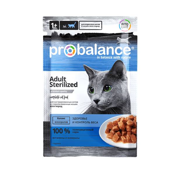 4640011980845_1_Steril ProBalance Adult Sterilized влажный корм для стерилизованных кошек в соусе — изображение 1