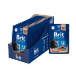 BRIT PREMIUM, Пауч для взрослых стерилизованных кошек, куриная печень в соусе — изображение 2