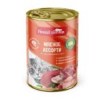 Ночной охотник Влажный корм для кошек Мясное ассорти кусочки в желе