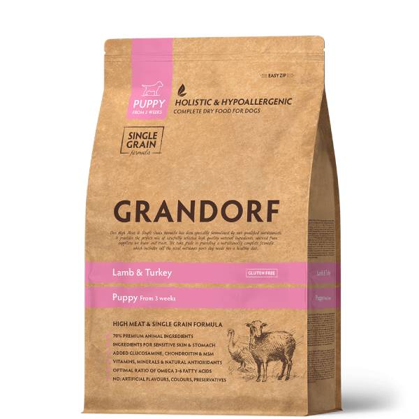 gzreaxmq9pt9nibzkimp149r6vs6i97n GRANDORF DOG Lamb&Turkey PUPPY Ягненок с индейкой для щенков всех пород — изображение 1
