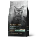 PREMIER сухой корм для взрослых стерилизованных кошек, кастрированных котов от 1 года и пожилых кошек с чувствительным пищеварением или склонных к аллергии со свежим мясом ягненка и индейки