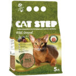 Cat Step Olive Original Наполнитель комкующийся растительный