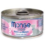 Monge Dog Natural консервы для собак куриные кусочки с говядиной