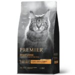 PREMIER сухой корм для взрослых кошек крупных пород с чувствительным пищеварением или склонных к аллергии со вкусом ягненка и индейки