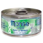 Monge Dog Natural консервы для собак куриные кусочки с овощами