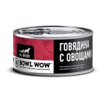 Влажный корм monoprotein для собак: говядина с овощами  BOWL WOW