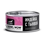 Влажный корм monoprotein для собак: индейка с тыквой BOWL WOW