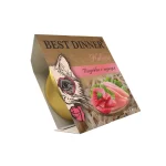 Best Dinner Holistic Влажный консервированный полноценный корм для взрослых и стерилизованных кошек. Мясные волокна в желе "Индейка с тунцом".