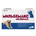 Мильбемакс от гельминтов для крупных собак 12,5 мг/125 мг таблетки 1 таблетка