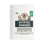 Styptic Powder Пудра зоогигиеническая кровоостанавливающая для собак, кошек и птиц 10 г