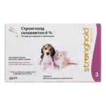 Стронгхолд капли от блох, клещей и гельминтов 6% для котят и щенков до 2,5 кг пипетки 6 % 0,25 мл 1 пипетка