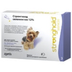 Стронгхолд 12% для собак 2,6-5 кг, капли на холку 1 пипетка