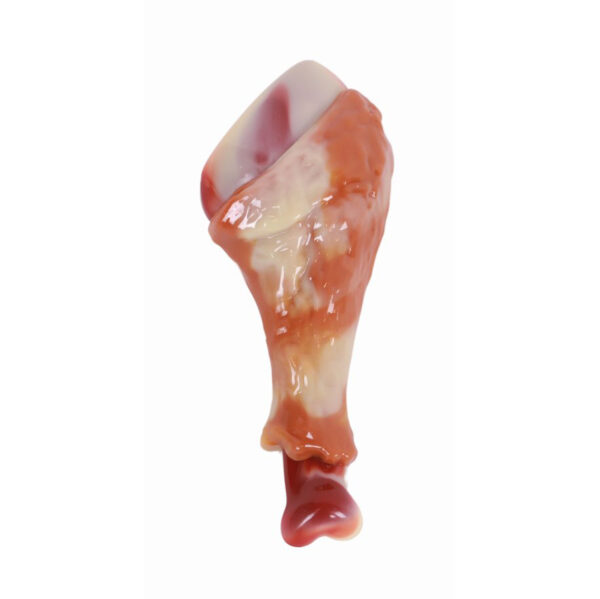 Mpets Carnivore игрушка для собак голень, вкус бекона, красная 14,5x5.8x4.4 см — изображение 2