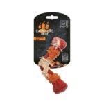 MPets Carnivore игрушка для собак кость бумеранг, вкус бекона, красная 17.8 x 9.3 x 4.1 см
