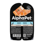 AlphaPet Superpremium пауч для щенков, беременных и кормящих собак паштет с лососем