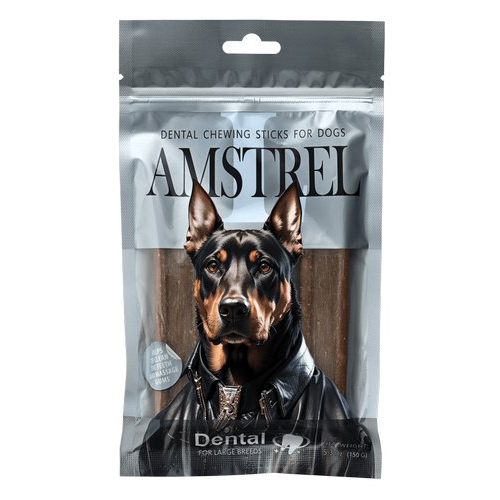 1 Amstrel Dental жевательное лакомство для собак крупных пород — изображение 1