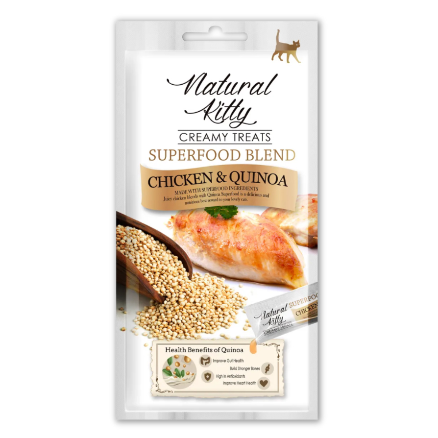 1 Pettric Natural Kitty лакомство крем-суп для кошек курица и киноа — изображение 1