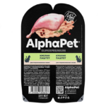 AlphaPet Superpremium паштет для взрослых стрелизивонных кошек с кроликом