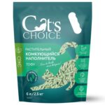 Cat's Choice растительный комкующийся наполнитель тофу с ароматом "Зеленый чай"