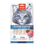Wanpy Cat лакомство для кошек «нежное пюре» из тунца с ягодами