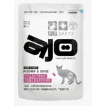 AJO Vet Dieta Gastro влажный корм кусочки в соусе для кошек при нарушениях пищеварения